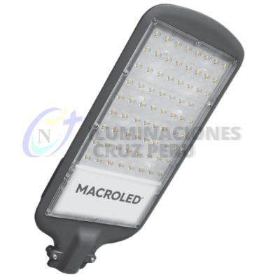 LUMINARIA ALUMBRADO PUBLICO 50W 5700K 6000Lm 50 000Hrs IP65 IK08 AC100-265VAC F.P 0.9 (SL-50W)-MACROLED