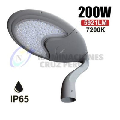 LUMINARIA MODELO CISNE 200W OPALUX 7200K 5921Lm IP65 P/EXTERIOR 185-265V