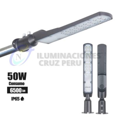 LUMINARIA PASTORAL LED OPALUX 50W FLUJO LUMINOSO 6500Lm VIDA UTIL 50 000Hs 6500K IP66 85-300V