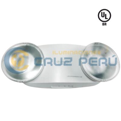 LUZ DE EMERGENCIA LED 12LED 2 FAROS SEGURIMAX 
  2X 1.2W 6500K 200Lm IP20 ATERIA UL