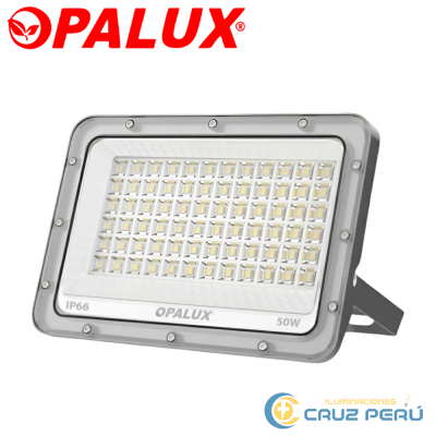 REFLECTOR LED SLIM OPALUX 50W 7200K FLUJO LUMINOSO 5 500Lm VIDA UTIL 50 000Hs IP66 AC-85-265VAC F.P 0.9