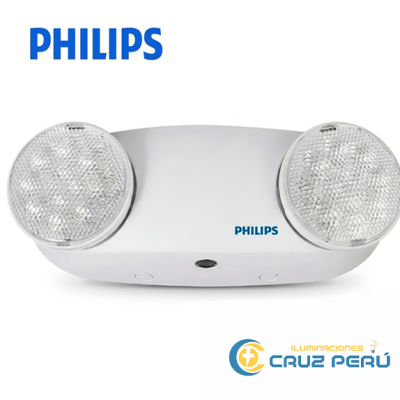 LUMINARIA DE EMERGENCIA LED 2X 2W 6500K 120-277V 220LM 1.5H IP20 LEDR1W5 PHILIPS