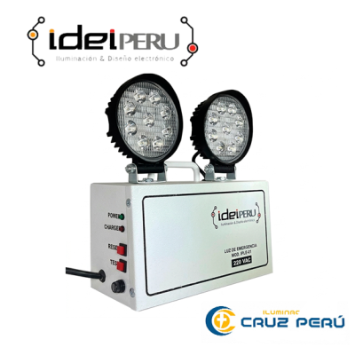 LUMINARIA DE EMERGENCIA LED IDEI PERU 8 HORAS 18W 3200LM IP65 IPLE-01
